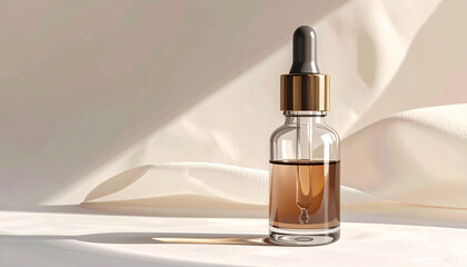 Naklejka premium Cosmetic serum bottle product photography