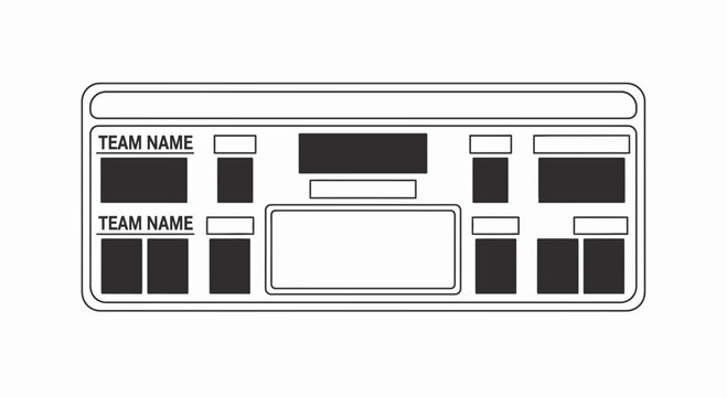 Scoreboard vector illustration