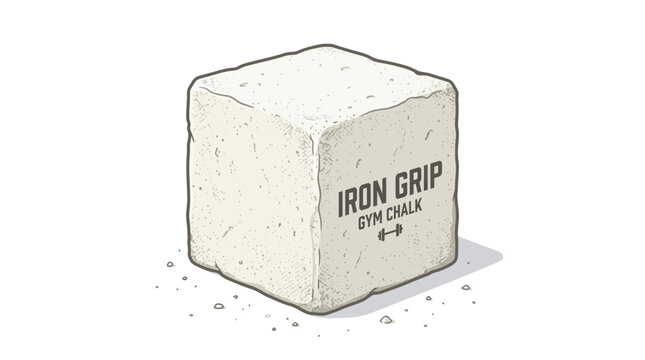 Gym chalk block for grip enhancement