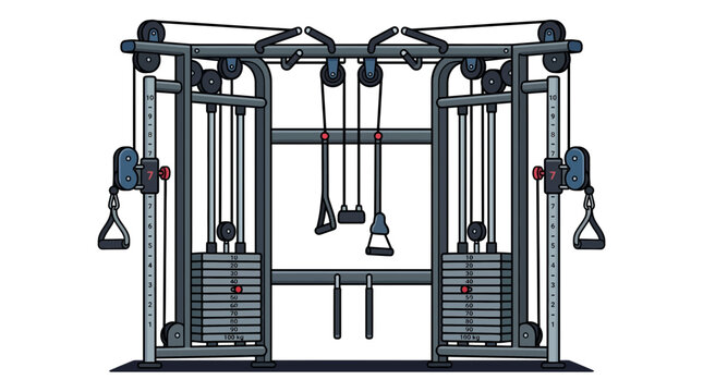Multi-station Cable Machine for Strength Training