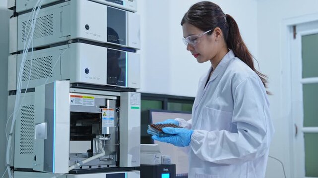 Laboratory research activities modern lab scientific imagery controlled environment side view experimentation and analysis