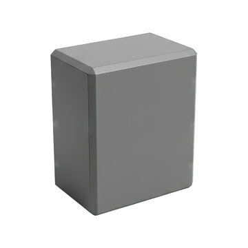 Gray Rectangular Prism with Rounded Edges