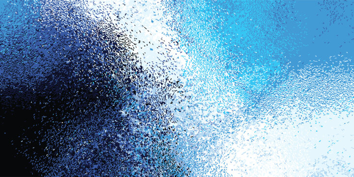 Abstract Blue and White Textured Background with Grainy Effect.