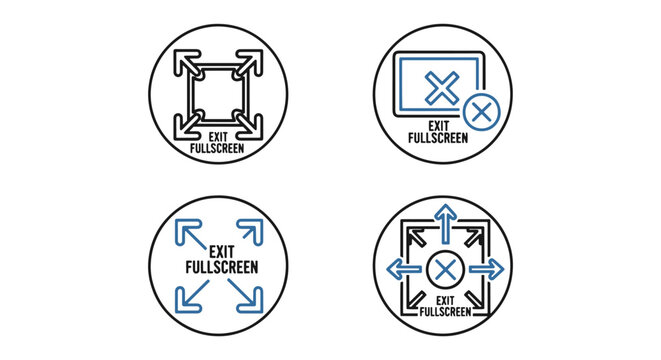 exit fullscreen Line art clean minimal shapes illustration
