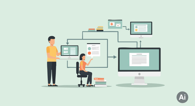 Professional team working on software development and digital workflow optimization.
