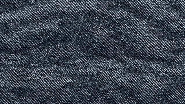 Dark Denim Fabric Texture Close Up