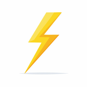 Yellow Lightning Bolt Icon