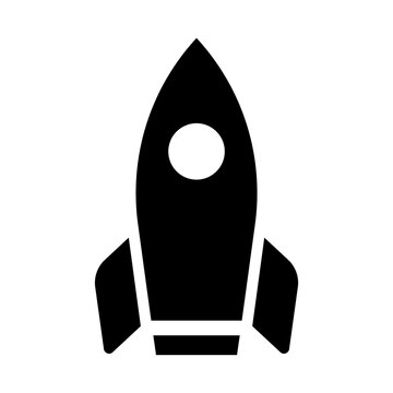 Rocket icon png sticker, simple flat design, transparent background