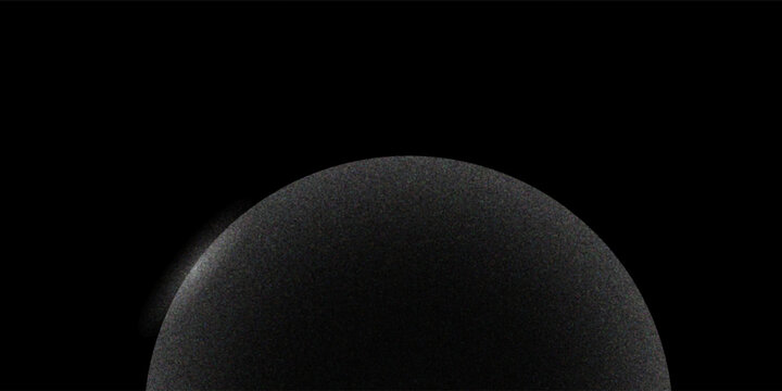 Abstract Crescent Shape on Grainy Gradient Background Artistic Concept Monochrome Style Digital Art Minimalist Viewpoint