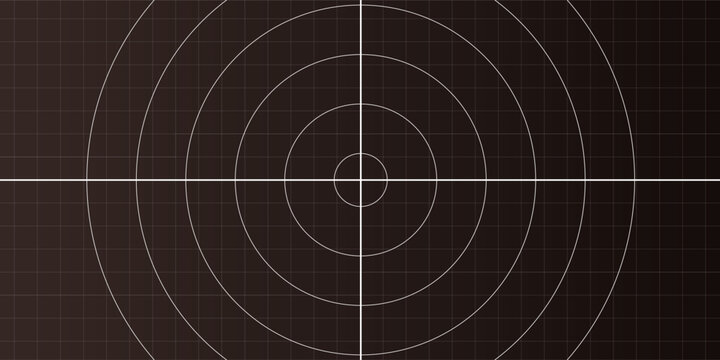 Grid background with line blueprint, black vector tech interface. Grid background with circular measure lines for hud, dashboard or virtual engineer display.Grid background with l