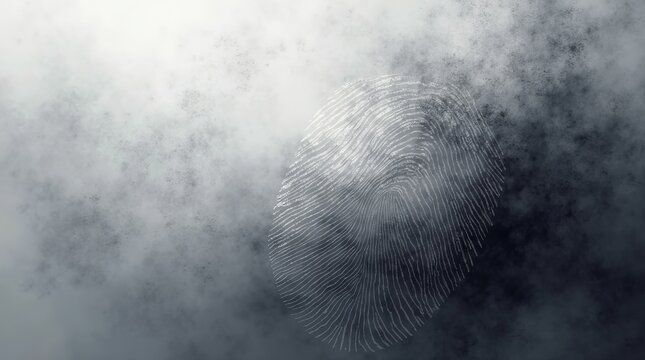 Fingerprint pattern in smoky atmosphere identity unique