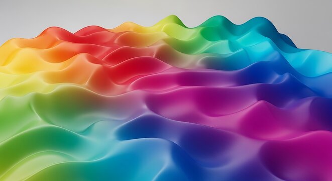 Colorful abstract wavy texture background with vibrant rainbow colors