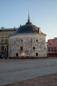 Ancient stone tower stands tall with domed roof
