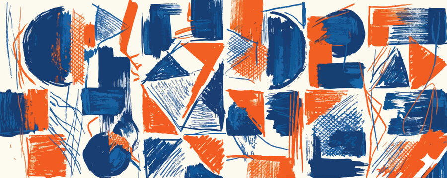 Colorful risograph effect print texture with text. Riso overlay punk graffiti background with linocut printmaking. Letterpress bright analog print. Pink punk grunge background with overlay halftone