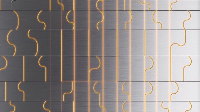 高度道路交通システムやスマートシティのインフラを象徴する精密なパズル背景