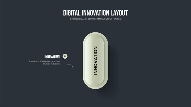 Advertising Briefing 1 Element Infographic Slide Template. Product Review Presentation Design Vector Illustration. Visual Innovation One Step Diagram Frame Layout.