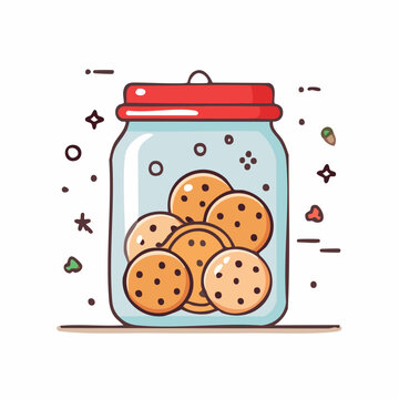 Jar of Cookies Illustration