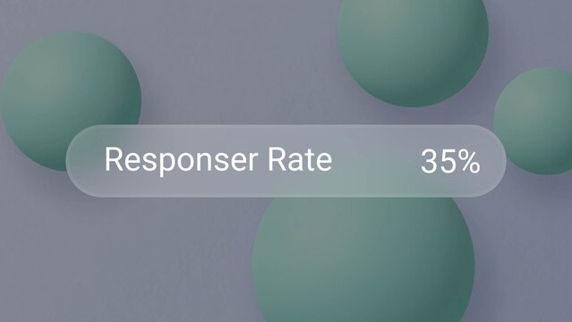 Response Rate Bar UI Card