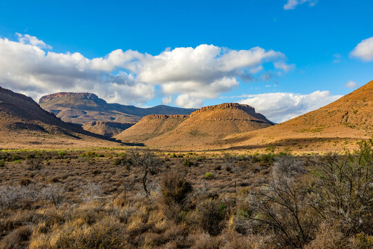 View of Arid desert landscape in the Karoo