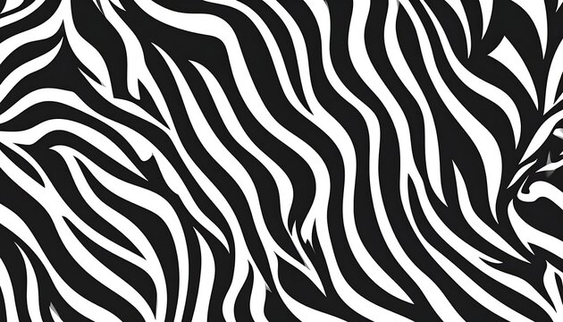 Black and white zebra stripe pattern.