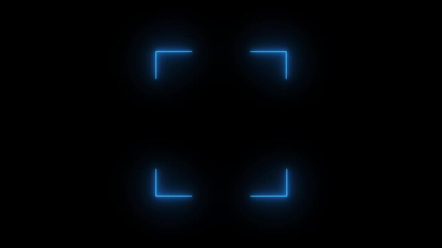 Barcode and QR code scanner animation, biometric fingerprint scanning, glowing digital QR code scan interface, futuristic barcode scanner on black background. 4k