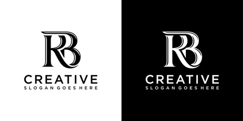 RB or BR initial letter logo design vector © Kurniawan