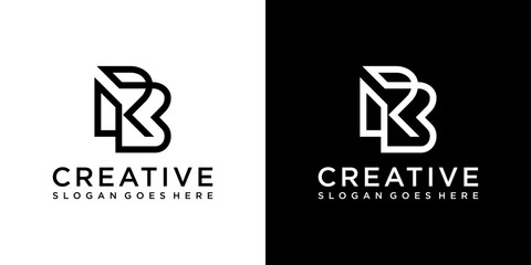 RB or BR initial letter logo design vector © Kurniawan