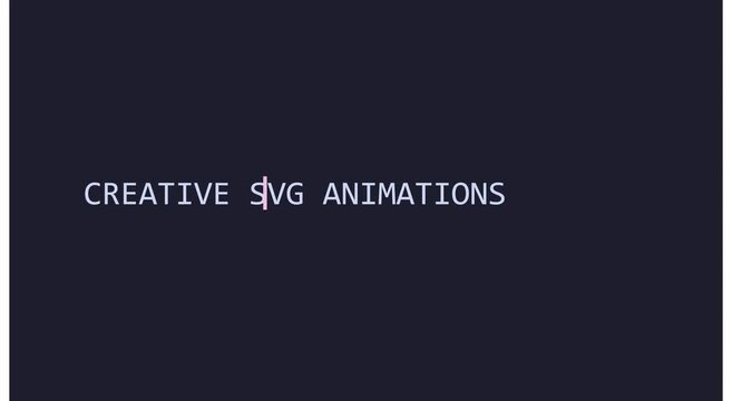 Creative svg animations: modern web motion interface animation