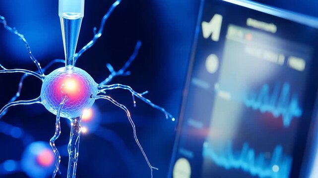 Precision patch clamp recording of synaptic currents at neuronal junction