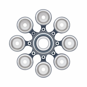 Fidget Spinner Toy with Eight Arms