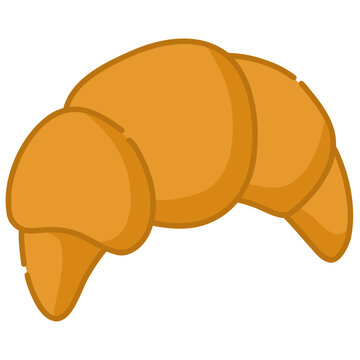 Croissant Pastry Illustration