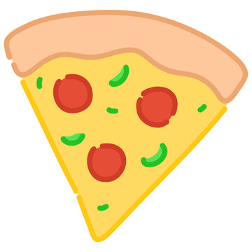 Illustration of a Slice of Pizza
