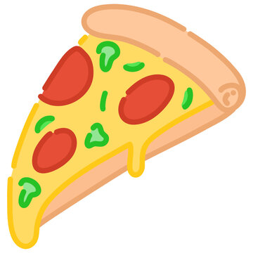 slice of pizza vector illustration