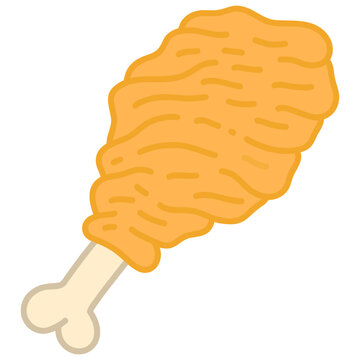 Illustration of Fried Chicken Leg