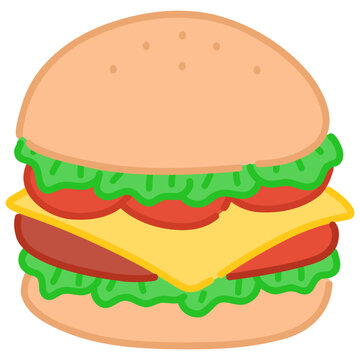 Illustration of a Cheeseburger