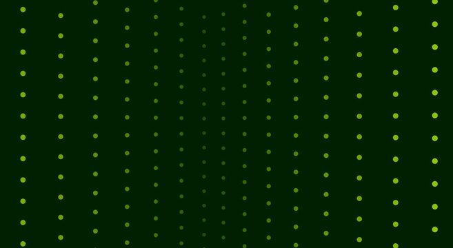 Green digital dot pattern motion animation background, for modern tech presentations