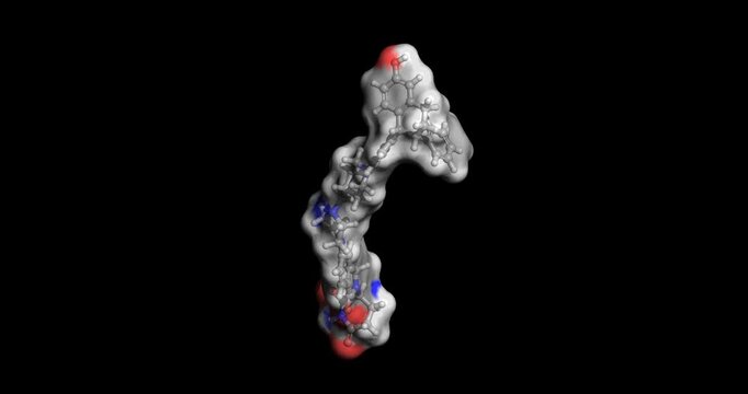 Vepdegestrant, PROTAC estrogen receptor degrader for breast cancer, 3D molecule spinning, 4K
