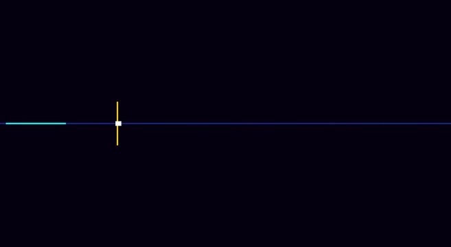 Minimalist digital progress loading bar animation with geometric lines animation