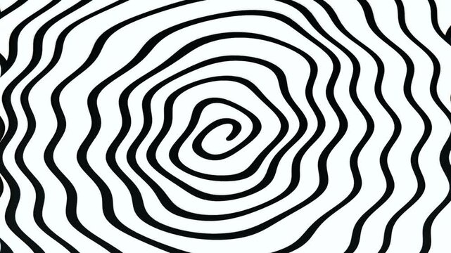 waviness endless hypnotic irregular spiral 