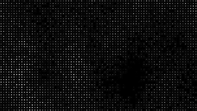 Black and White Halftone Dot Pattern Background for Retro Tech.