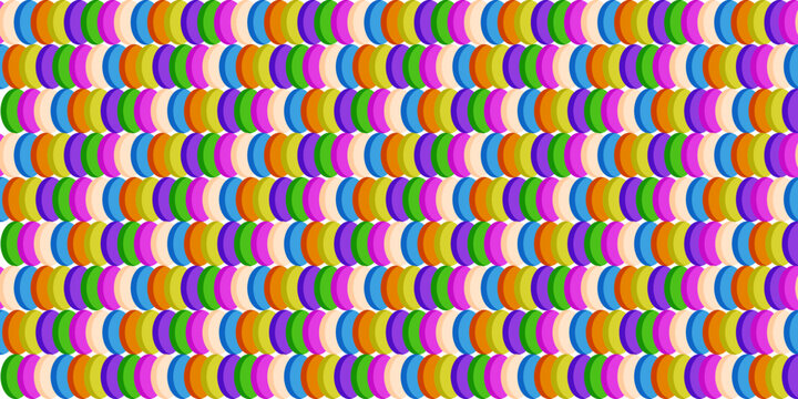 Kandi Bracelets Background. Vector colorful beads of Kandi Bracelets Texture Seamless Pattern isolated transparent. Perfect folk textile fabric print wallpaper printing decor. EPS 10