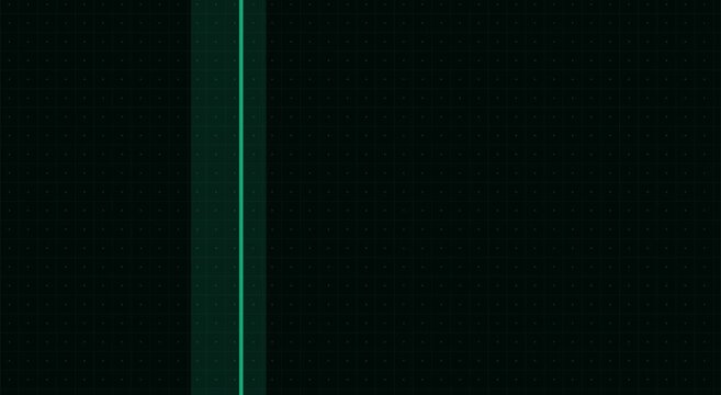 Glitchy green vertical lines on dark background, digital signal interference with pixel texture, abstract electronic distortion overlay