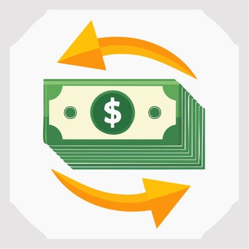 Money Exchange and Transfer Icon