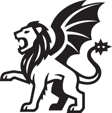 Fantasy Creatures Vector Icons Collection Magical Beasts, Mythical Creatures, Dragons, Unicorns, Griffins, Goblins, Elves, Merfolk, Centaurs, Phoenixes, Kobolds, Minotaurs, Dryads
