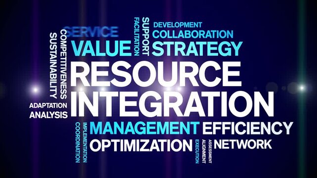 Resource integration animated word cloud-text design animation tag kinetic typography seamless loop.