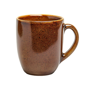 Coffee mug ceramic style, minimal product photography, isolated on a transparent background
