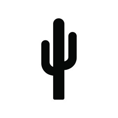 Fototapeta premium saguaro cactus silhouette on white background high quality