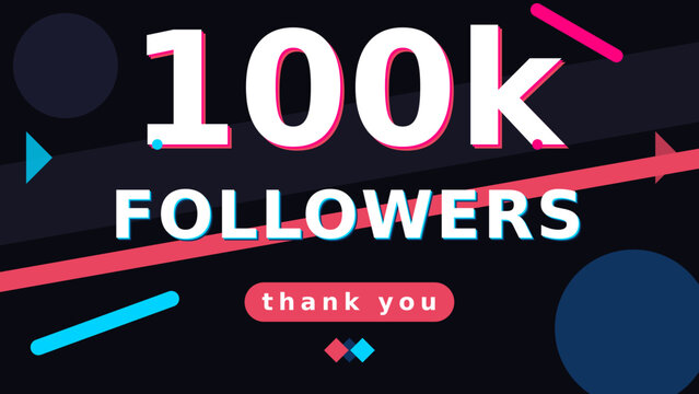 100k followers thank you social media milestone celebration