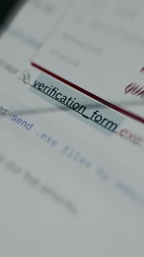 Security system quarantines EXE file after user access, malware detected