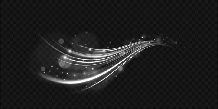 Golden spark wave moves across dark field. Light particles create smooth flow. Premium festive effect for design use.